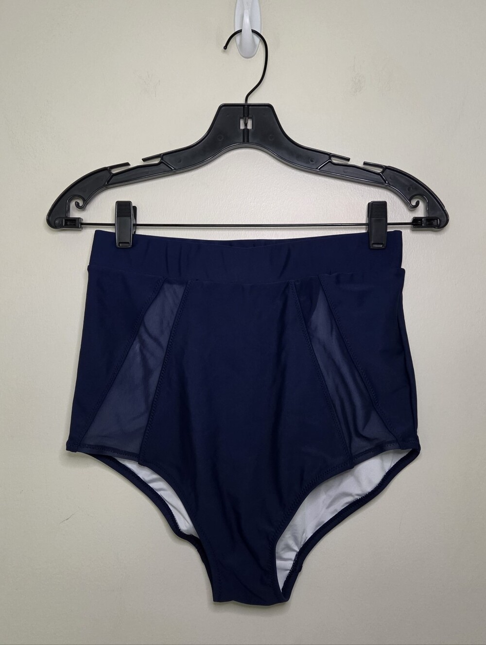 Women's Latched Mama Navy Blue Swimsuit Bottoms Sz Medium